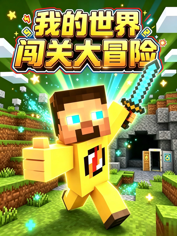 我的世界闯关大冒险封面图
