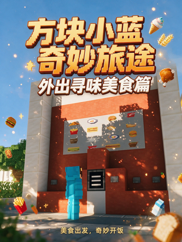 方块小蓝奇妙旅途：外出寻味美食篇封面图