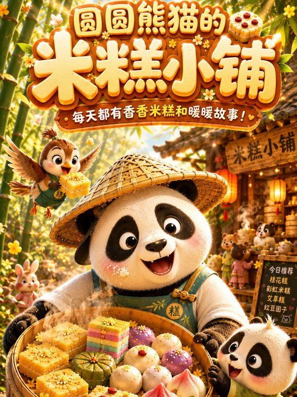 圆圆熊猫的米糕小铺封面图