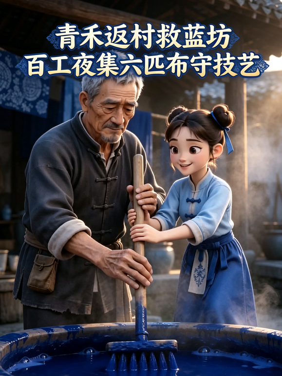 青禾返村救蓝坊，百工夜集六匹布守技艺封面图
